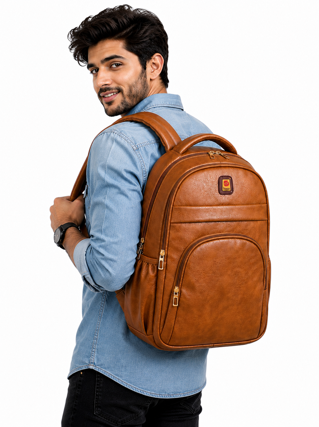 Bisoo bag Medium 30 L Laptop Backpack ART-BS-L-02 (Khaki)
