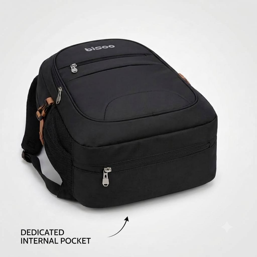 Bisoo bag Large 45 L Laptop Backpack ART-g-R-001 (Black)