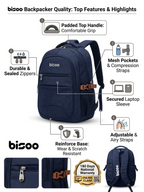 bisoo bag Large 45 L Laptop Backpack BISOO-ART-G-R-001-NAVY BLUE