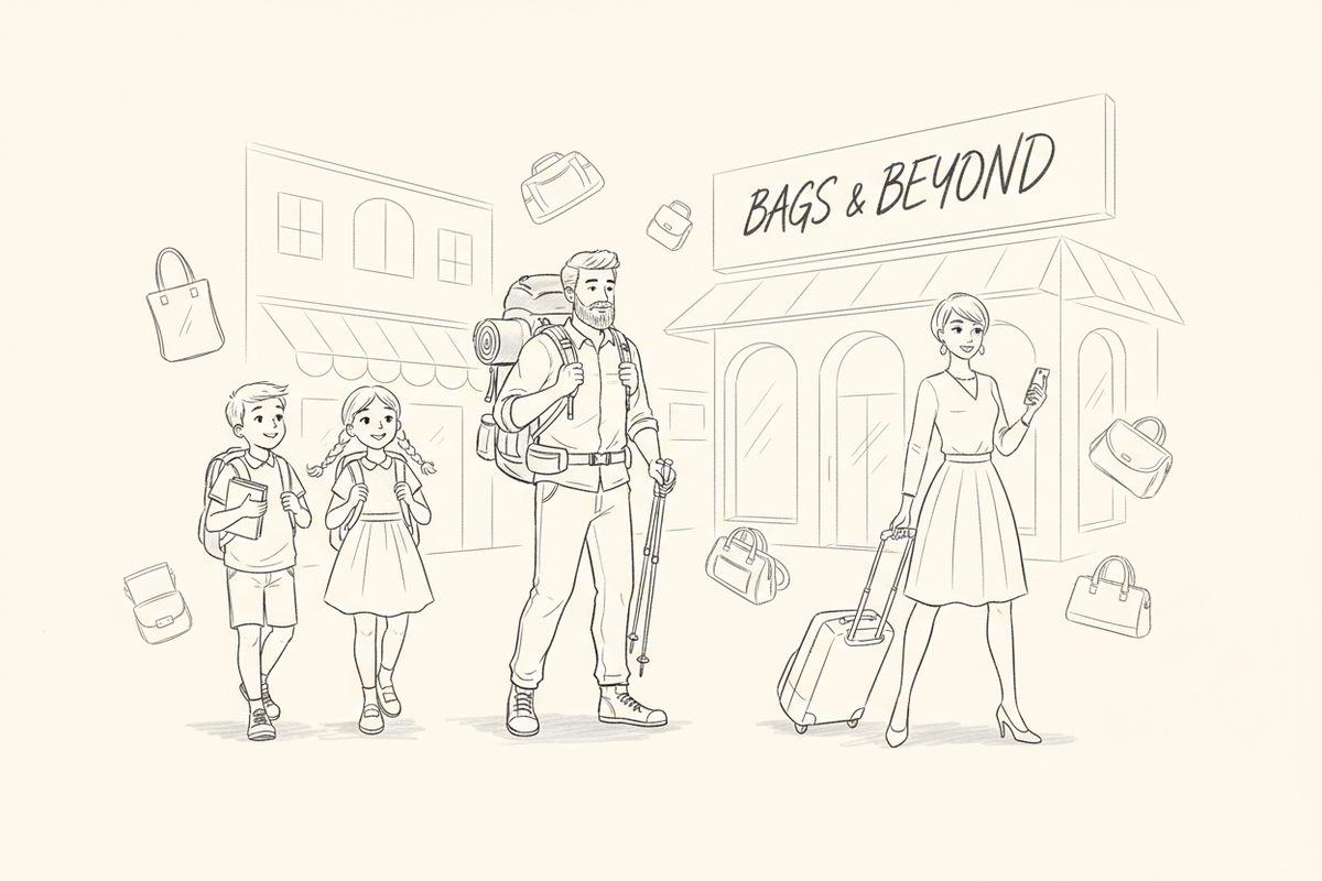 Bag Store Sketch Background